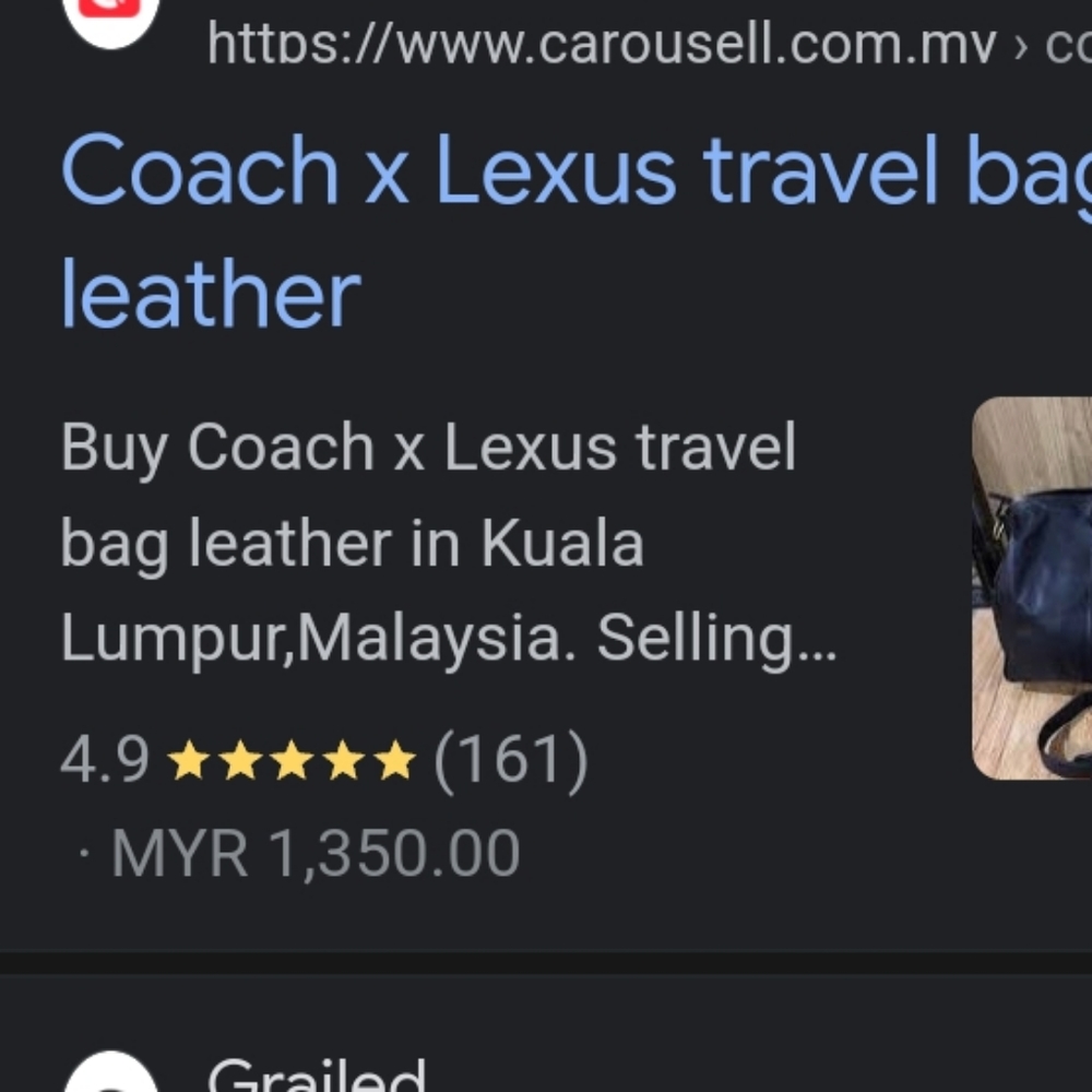 COACH X LEXUS Limit Edition Black Leather Travel Weekender Duffel Authentic EUC - Picture 13 of 16